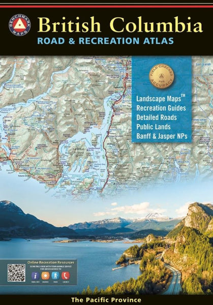 British Columbia, Canada Road & Recreation Atlas Benchmark Maps