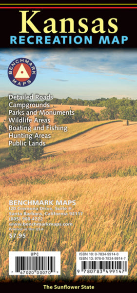 Kansas : recreation map Benchmark Maps