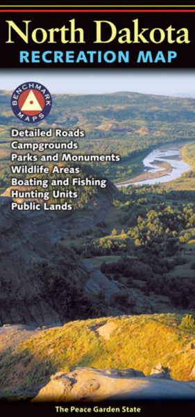 North Dakota : recreation map Benchmark Maps