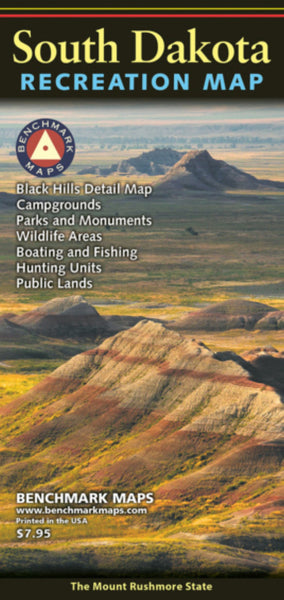 South Dakota Recreation Map Benchmark Maps