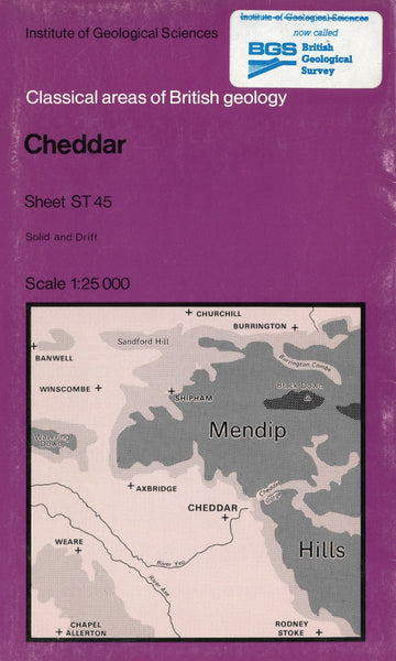 Cheddar Geological Map British Geological Survey