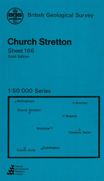 Church Stretton Sheet 166 British Geological Survey