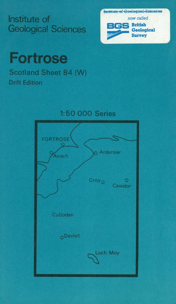 Fortrose Scotland Sheet 84 W British Geological Survey