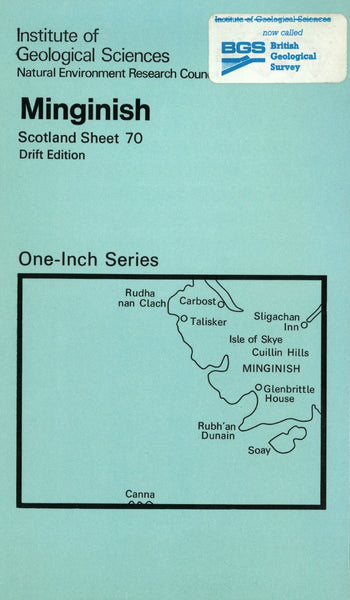 Minginish Sheet 70 Geological Map British Geological Survey
