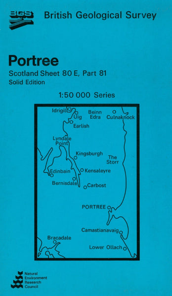 Portree Scotland Sheet 80 E, Part 81 British Geological Survey