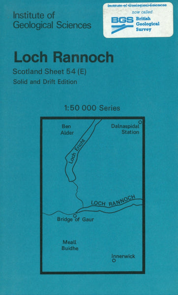 Loch Rannoch Scotland sheet 54 E British Geological Survey