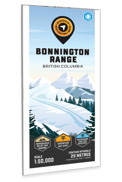 Bonnington Range Adventure Topographic Map Backroads Mapbooks