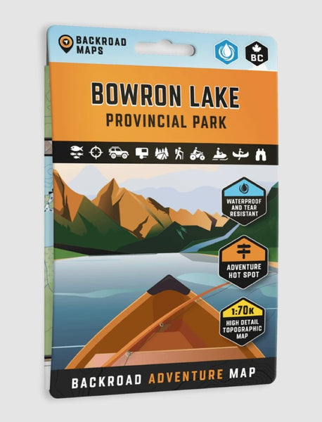 Bowron Lakes Canoe Circuit Adventure Topographic Map Backroads Mapbooks