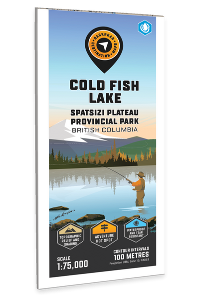 Cold Fish Lake - Spatsizi Plateau Provincial Park Adventure Topographic Map Backroads Mapbooks