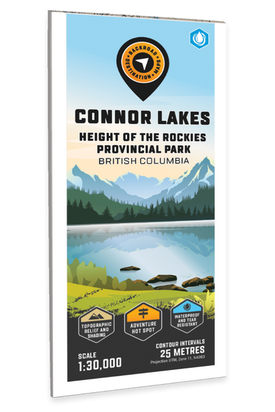 Connor Lakes - Height of the Rockies P. Park Adventure Topographic Map Backroads Mapbooks