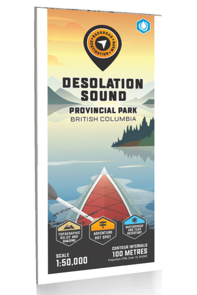 Desolation Sound Provincial Park Adventure Topographic Map Backroads Mapbooks