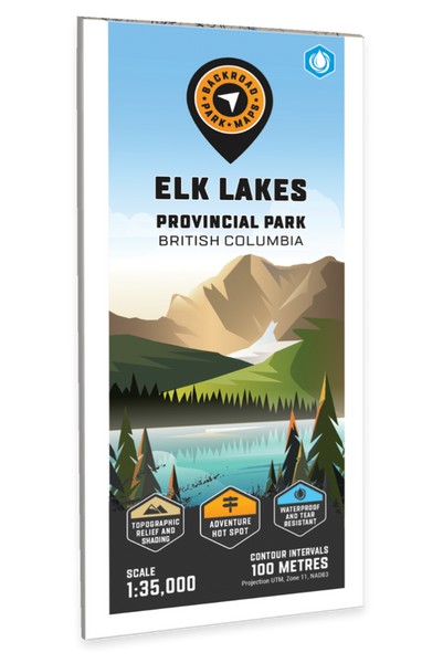 Elk Lakes Provincial Park Adventure Topographic Map Backroads Mapbooks