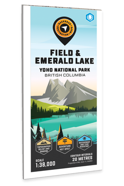 Field - Emerald Lake - Yoho National Park Adventure Topographic Map Backroads Mapbooks