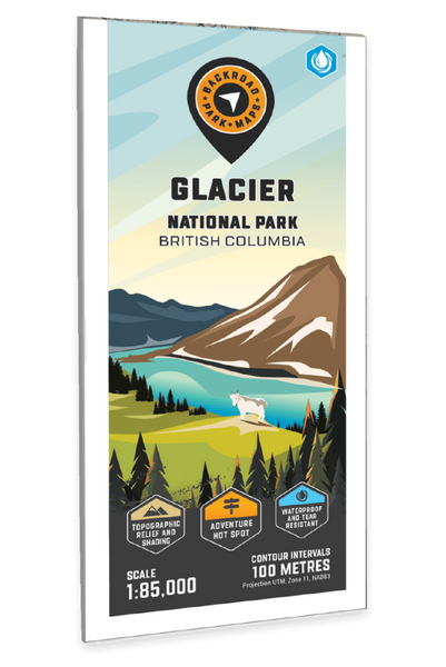 Glacier National Park Adventure Topographic Map Backroads Mapbooks
