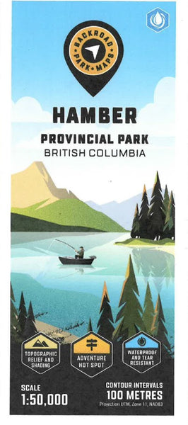 Hamber Provincial Park Adventure Topographic Map Backroads Mapbooks