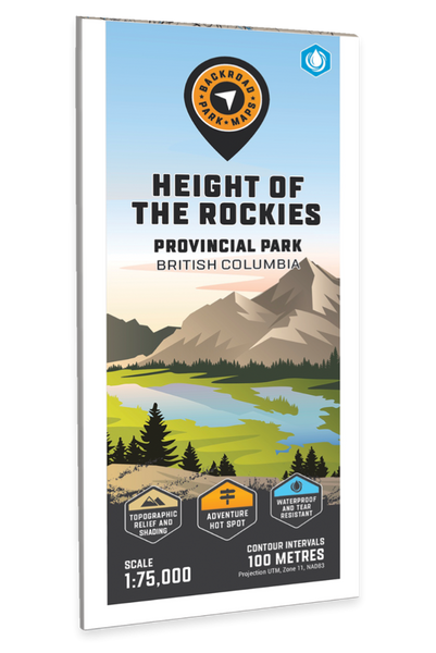 Height of the Rockies Provincial Park Adventure Topographic Map Backroads Mapbooks
