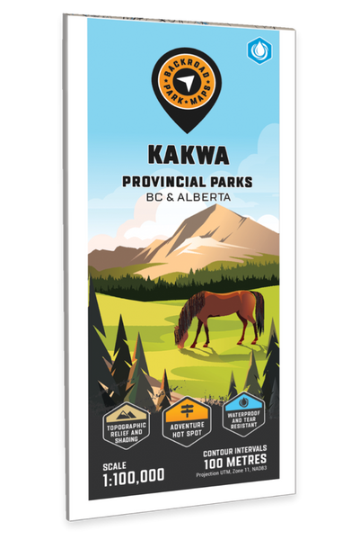 Kakwa Provincial Parks Adventure Topographic Map Backroads Mapbooks