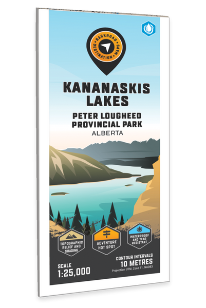 Kananaskis Lakes  Peter Lougheed Provincial Park Adventure Topographic Map Backroads Mapbooks