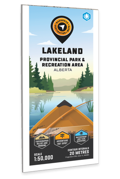 Lakeland Provincial Recreation Area Adventure Topographic Map Backroads Mapbooks