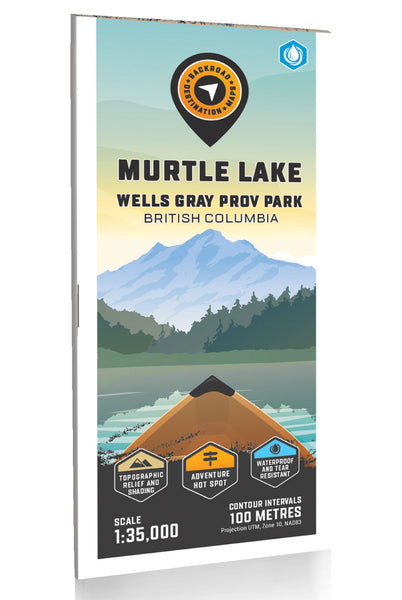 Murtle Lake  Wells Gray Provincial Park Adventure Topographic Map Backroads Mapbooks