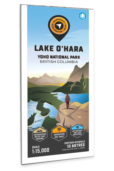 Lake O'Hara - Yoho National Park Adventure Topographic Map Backroads Mapbooks