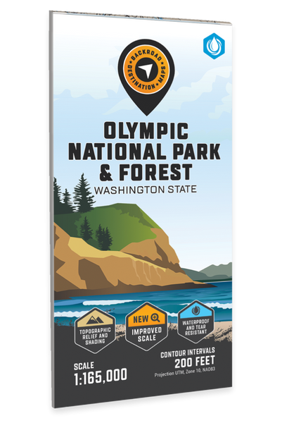 Olympic National Park & Forest Adventure Topographic Map Backroads Mapbooks