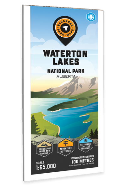 Waterton Lakes National Park Adventure Topographic Map Backroads Mapbooks