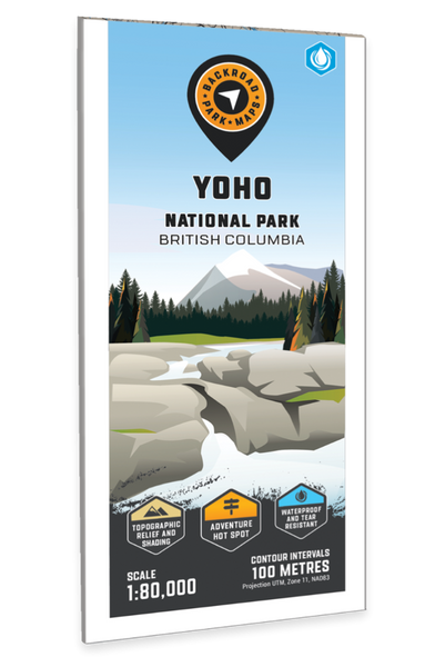 Yoho National Park Adventure Topographic Map Backroads Mapbooks