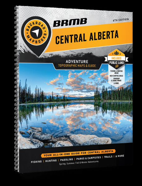 Central Alberta AB MapBook Backroads Mapbooks