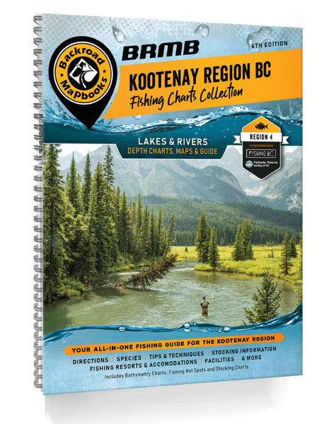 Kootenay Region BC Fishing Mapbook Backroads Mapbooks