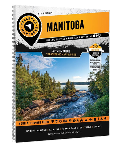 Manitoba Adventure Topographic MapBook Backroads Mapbooks