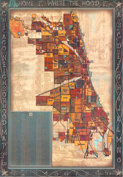 Chicago Neighborhood Map: 3rd Edition Big Stick