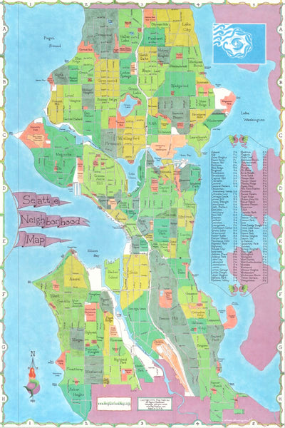 Seattle Neighborhood Map Big Stick