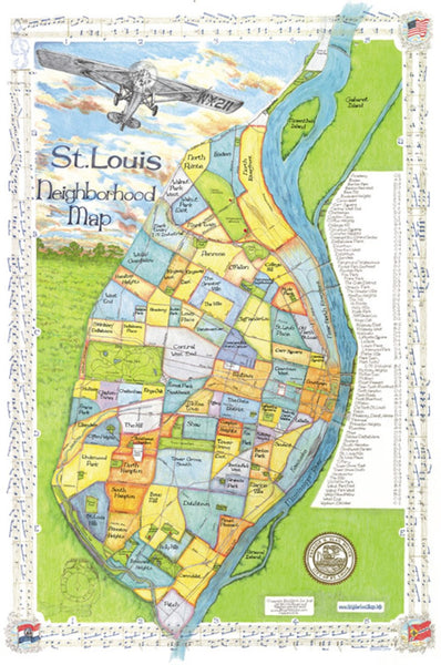 St. Louis Neighborhood Map Big Stick