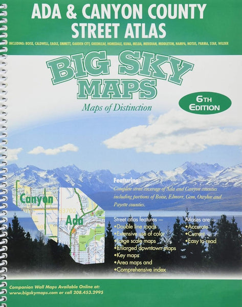 Ada & Canyon County street atlas Big Sky Maps