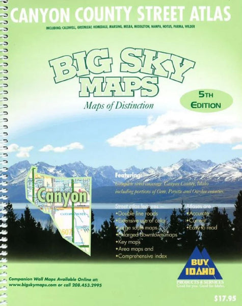 Canyon County street atlas Big Sky Maps