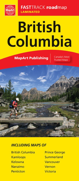 British Columbia, Fast Track Laminated Map | Map Geek.com