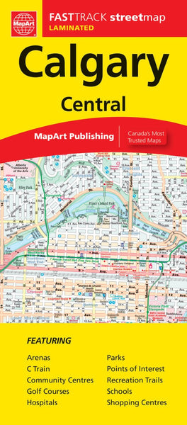 Calgary Fsa Map.pdf Calgary Central, Alberta Fast Track Laminated Map | Map Geek.com
