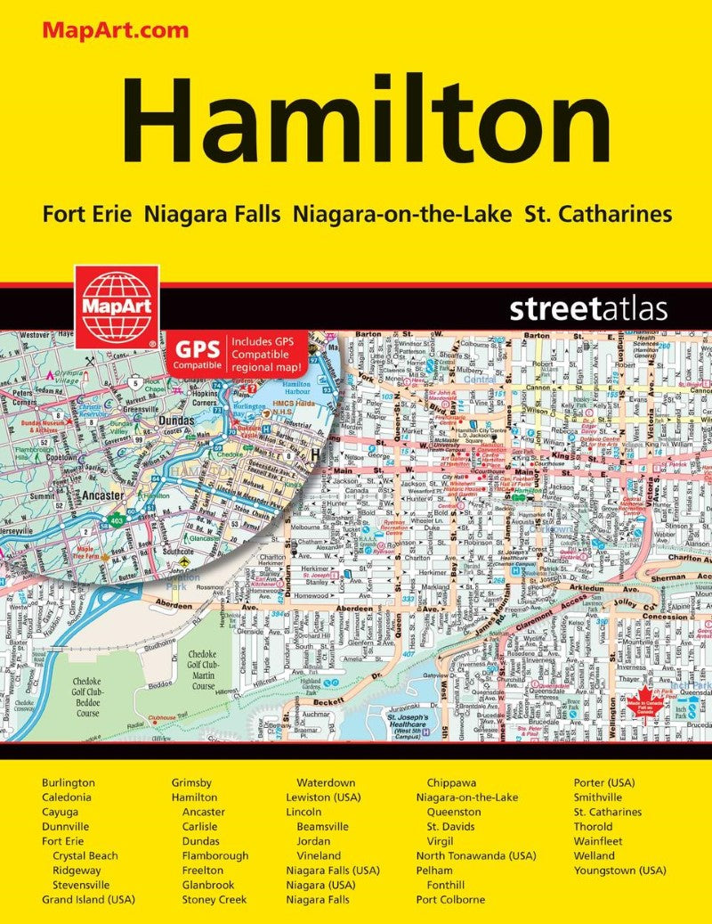 Hamilton : Niagara Falls : street atlas | Map Geek.com