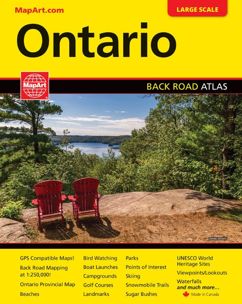 Ontario : back road atlas MapArt Publishing Corporation