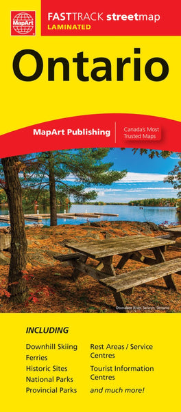 Ontario Fast Track Laminated Map MapArt Publishing Corporation