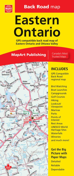Eastern Ontario Road Map MapArt Publishing Corporation