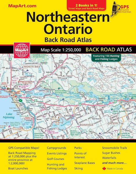 Northeastern Ontario : back road atlas MapArt Publishing Corporation