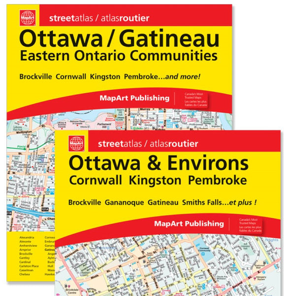 Ottawa/Gatineau : eastern Ontario communities : street atlas MapArt Publishing Corporation