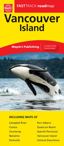 Vancouver Island Fast Track Laminated Map MapArt Publishing Corporation