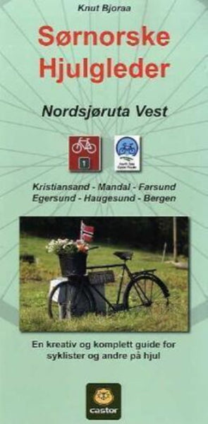 Nordsjoruta Vest Cycling Map Castor Forlag