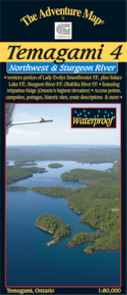Temagami 4-Northwest Hiking Map Chrismar Mapping Services, Inc