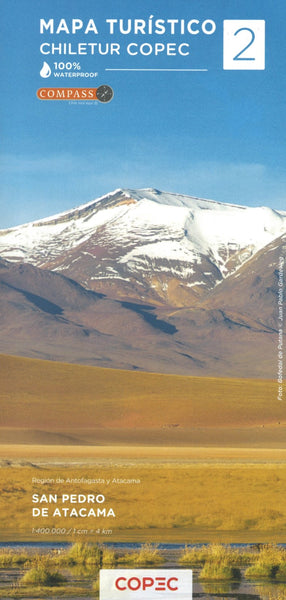 San Pedro de Atacama (Antofagasta & Atacama) -  Chile Tourist Road Map #2 Editorial Compass Chile Spa