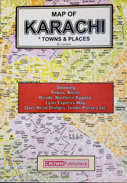 Map of Karachi Towns & Places Crown Publishers