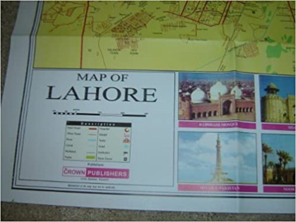 Map of Lahore City Crown Publishers
